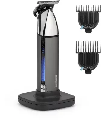 Tondeuse barbe BABYLISS Super-X Metal Series T996E, 13 hauteurs de coupe, précision 0,2 mm, autonomie 300 mn