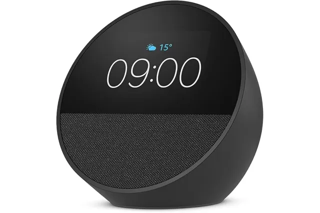 Amazon Echo Spot (Nouvelle génération) | Réveil connecté avec un son de qualité | Noir, avec accès anticipé à Alexa+