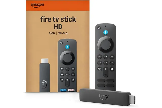 Amazon Fire TV Stick HD (nouvelle génération) : TV gratuite et en direct, télécommande vocale Alexa, alimentation via votre TV, configuration facile, trouvez vos séries plus rapidement avec Alexa+
