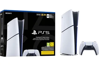 Playstation Sony, 5 Édition Numérique, PS5 avec 1 Manette Sans Fil DualSense, Couleur : Blanche