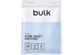 Bulk Pure Whey Protéine en Poudre, Vanille, 1kg | 23g Protéines 5g BCAA portion, Shake de Whey, Faible en sucre, Favorise la croissance la récupération musculaires