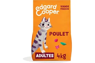Edgard Cooper Croquettes pour Chat Stérilisé, Adulte, Poulet 4kg, Sans céréales, Viande fraîche, Nourriture naturelle, Croquette Riche en protéines, Sans sucres ajoutés