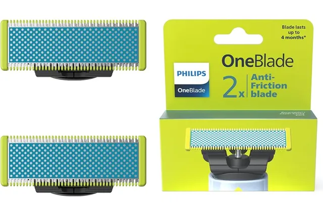 PHILIPS Philips OneBlade Replacement Blades for Face/Body Kit (Pack of 2/Anti-Friction)