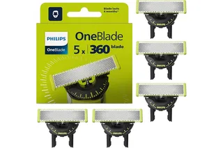 Philips OneBlade Original 360 lames, pour tous les modèles OneBlade et Pro, 5 pièces (modèle QP450/50)