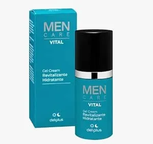 Deliplus Men Care Vital Gel crème pour le visage revitalisant et hydratant pour tous types de peau [Flacon 50 ml]
