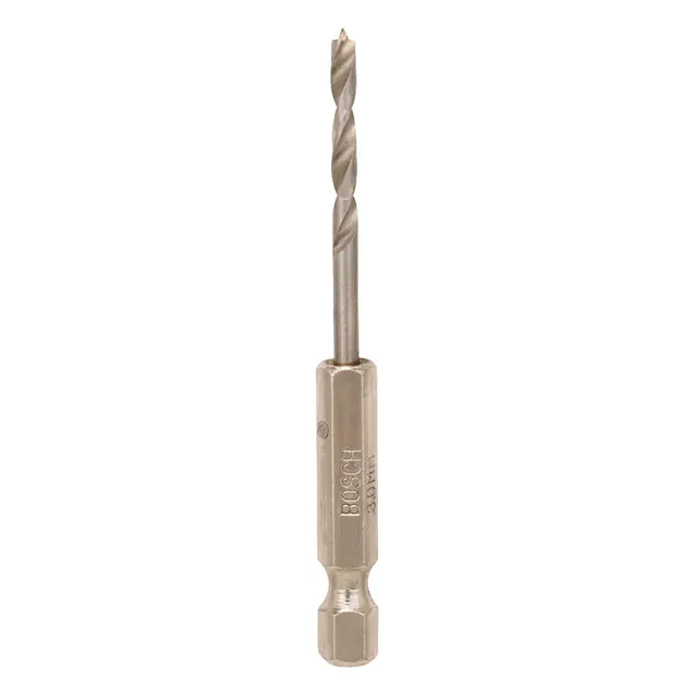 Bosch Accessories 2608595519 Mèche hélicoïdale à bois rectifiées HSS à queue six pans 1/4" Ã˜ 3 mm