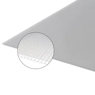 Plaque polycarbonate alvéolaire 10mm Translucide, l.98 cm, L.3 m