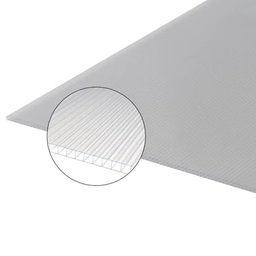 Plaque polycarbonate alvéolaire 10mm Translucide, l.98 cm, L.3 m