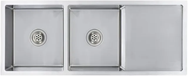 Évier de Cuisine 2 Bacs, Evier Cuisine 2 Cuves Evier Inox fait à la main Acier inoxydable