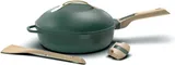 COOKUT - La Fabuleuse poêle 8 en 1 – Un seul ustensile qui remplace poêle, casserole, sauteuse, cocotte - Avec 2 poignées amovibles, panier vapeur/friture, spatule en bois - CANOPEE