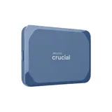 Crucial X10 6To Disque SSD Externe Portable, Jusqu’à 2100Mo/s, USB-C 3.2 Gen2, Résistance à la poussière et à l'eau classée IP65, Disque Dur Externe, Bleu Mat - CT6000X10SSD9-02