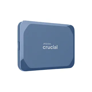 Crucial X10 6To Disque SSD Externe Portable, Jusqu’à 2100Mo/s, USB-C 3.2 Gen2, Résistance à la poussière et à l'eau classée IP65, Disque Dur Externe, Bleu Mat - CT6000X10SSD9-02