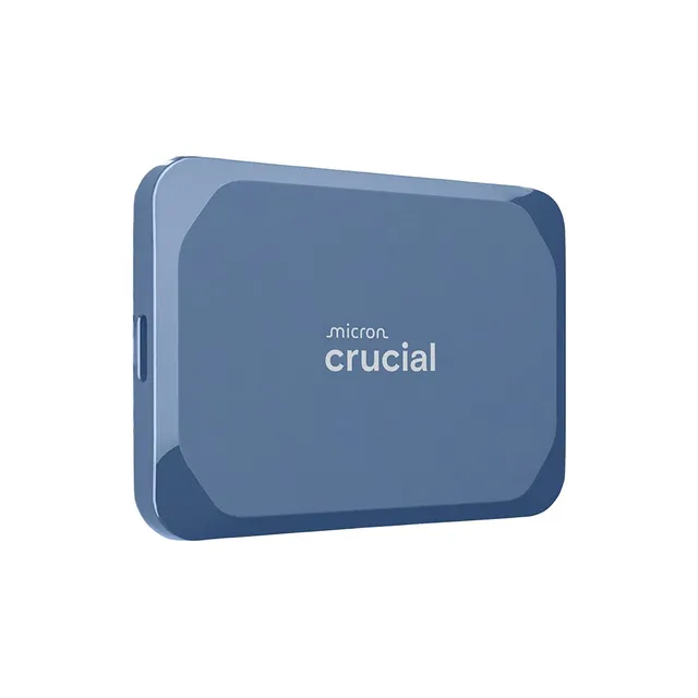 Crucial X10 6To Disque SSD Externe Portable, Jusqu’à 2100Mo/s, USB-C 3.2 Gen2, Résistance à la poussière et à l'eau classée IP65, Disque Dur Externe, Bleu Mat - CT6000X10SSD9-02