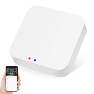 Zecamin Zigbee Hub WiFi et Bluetooth Dual Mode Gateway, Tuya Smart H ome Bridge Wireless Control, Intelligent Bridge Wireless Smart H ome Gateway Pannel Via Alexa, Google H ome
