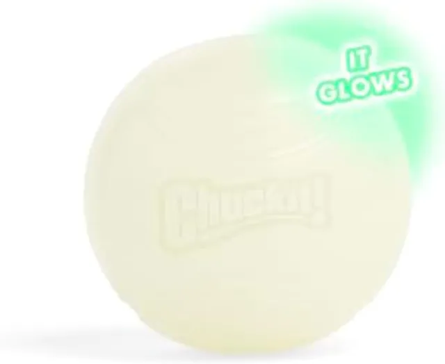 Chuckit. Balle Max Glow, grand, 7.3 cm