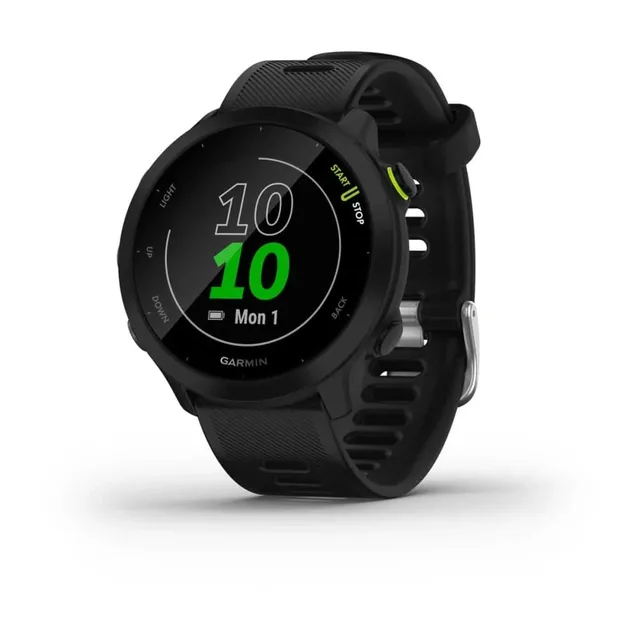 Garmin Forerunner 55 - Montre GPS Multi-activités Running avec Fonctions d’Entrainement Coach et Cardio au Poignet – Noir - Boîtier 42 mm