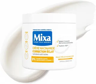Mixa Crème Niacinamide Correction Éclat Anti-Taches Visage Corps 400ml