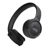 JBL Tune 520BT, casque audio sans fil, léger et confortable, Bluetooth 5.3, autonomie jusqu'à 57 h, charge rapide, son JBL Pure Bass, noir