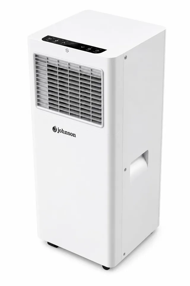ALPES9 Climatiseur Portable 9000 BTU (2236 Frigories), Déshumidificateur et Ventilateur, Télécommande, Écran LED, Kit Fenêtre Inclus, Classe Énergétique A