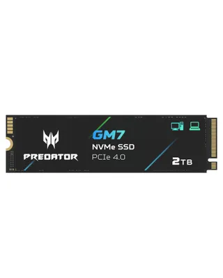 Acer Predator GM7 2 to M.2 NVMe SSD PCIe 4.0 – Vitesse de Lecture Jusqu’à 7 400 Mo/s – Disque Interne Professionnel – Stockage Gaming Compatible PC, Ordinateur Portable et PS5.