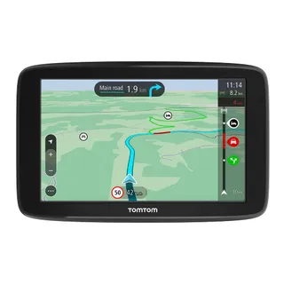 TomTom GPS Voiture GO Classic, 5 Pouces, Info Trafic, Essai des Alertes de Zones de Danger, Cartes EU, Mise à Jour Via WiFi, Fixation Reversible Intégrée Noir