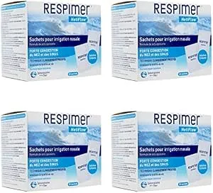 Respimer Netiflow 30 Sachets pour Irrigation Nasale - Lot de 4