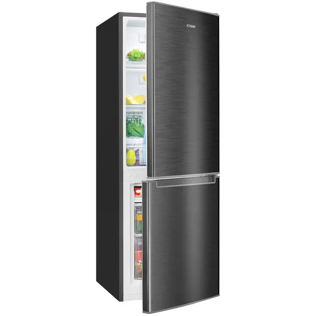 Bomann Réfrigérateur Congélateur 173 L KG 7359, Éclairage LED, Noir