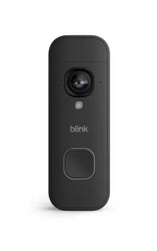 Blink Sonnette vidéo 2K+ sans fil (nouvelle génération) | Plan moyen | Audio amélioré | IP65 | Piles longue durée | Configuration facile | Module de synchronisation de base requis (Noir)