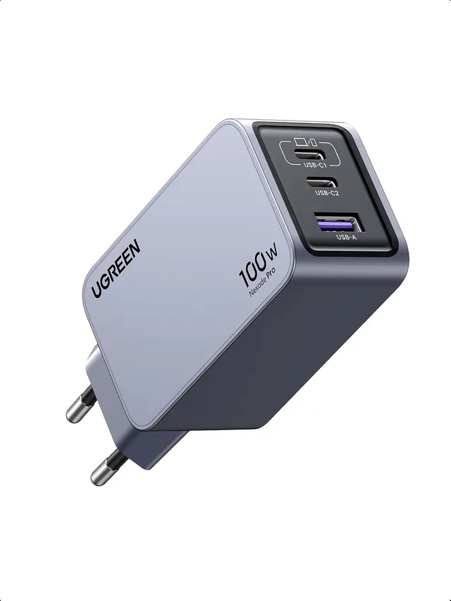 UGREEN Nexode Pro 100W Chargeur Rapide USB C 3 Ports GaNInfinity Tech