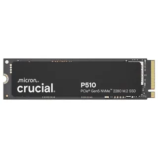 Crucial P510 SSD 1To PCIe 5.0 x4 NVMe M.2, Lecture jusqu'à 11.000 Mo/s, écriture jusqu'à 9.500 Mo/s, Compatible avec Ordinateur Portable et de Bureau, TLC NAND, Disque Dur Interne - CT1000P510SSD8-01