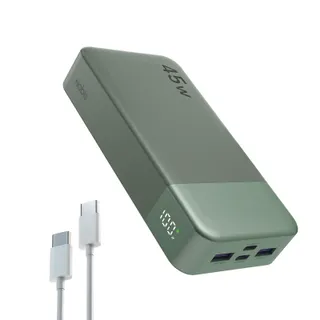 Nobis Batterie Externe 20000mAh Power Bank 45W Chargeur Externe Portable