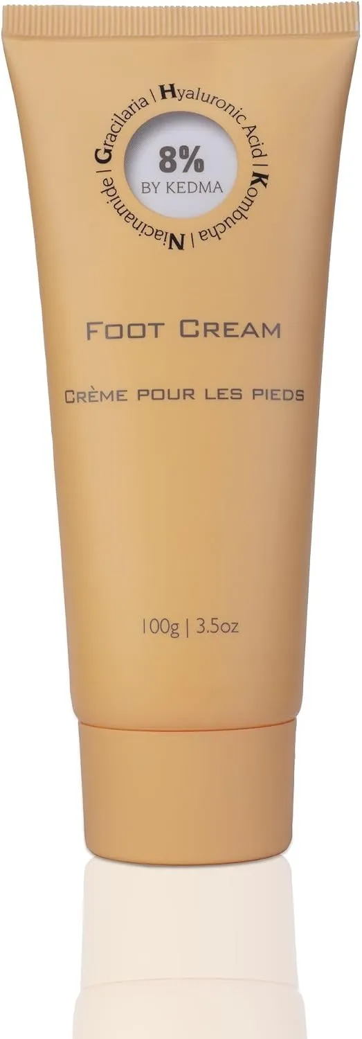 8% BY KEDMA - Crème Pieds Hydratante à l'Acide Hyaluronique - 100g