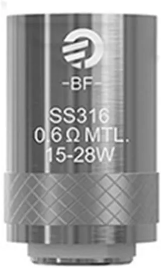 Lot de 5 Authentique Résistance Joyetech eGo AIO BF Coils SS316 0,6ohm Atomizer Head pour CUBIS/eGO AIO/Cuboid Mini/AIO Pro E-cigarette Ne Contient pas de Nicotine ni de Tabac