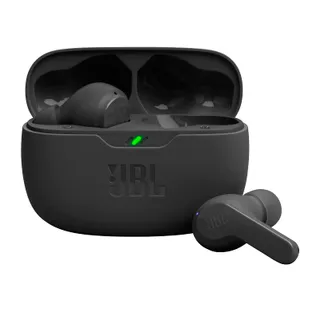 JBL Wave Beam, Écouteurs Intra-Auriculaires sans Fil, Résistance à l'Eau IP54 et IPX2, Appels Mains Libres et Batterie à Autonomie de 32 heures, en Noir