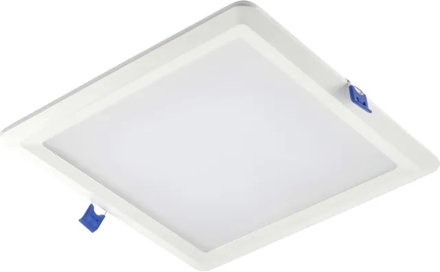GTV Spot LED Encastrable Carré LOUIS, 6W 480lm, IP54 Étanche, 4000K Blanc Neutre, Angle 120, Plafonnier Downlight pour Salle de Bain et Cuisine, 86x86mm