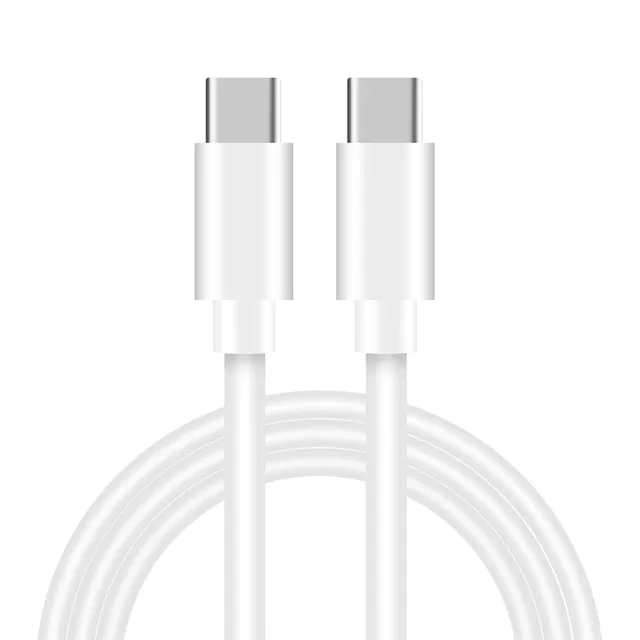AFERIY Câble USB-C vers USB-C 1M Blanc | Charge Rapide 60W | Sync Données | Compatible avec iPhone 15, Samsung, Xiaomi, Tablette, Ordinateur Portable