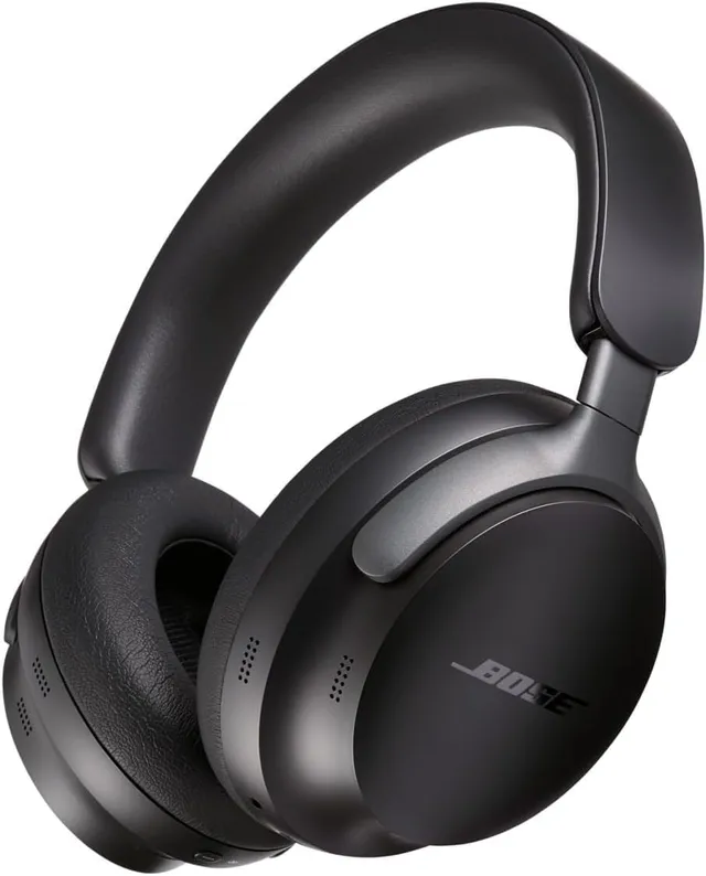 Bose QuietComfort Ultra Headphones, Casque sans fil à réduction de bruit avec audio spatial, Casque Bluetooth confortable avec micro intégré, jusqu’à 24 h d’autonomie de la batterie, Noir