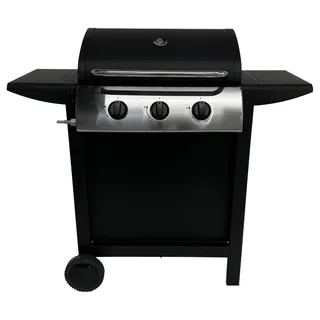 Barbecue Gaz Hawaï - 3 Brûleurs 8,4 kW Butane/Propane - 2 Tablettes - HAPPY GARDEN