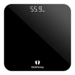 Healthkeep Balance Pese Personne Numérique, Haute Précision avec Affichage Lumineux, Technologie Step-On 5mm Verre Trempé, Haute Précision à 180kg/ 400lb