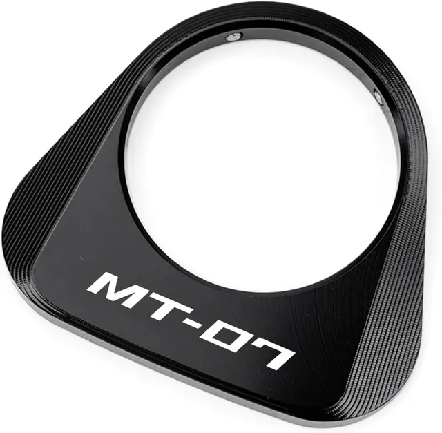 Convient pour MT 07 MT07 MT-07 FZ07 2025 2026 Accessoires Moto Serrure d'allumage Couvercle décoratif Trou de serrure Anneau Couvercle de protection (Noir)