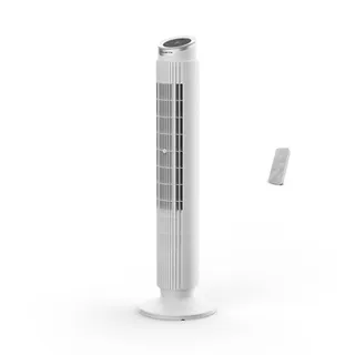 Rowenta Eole Silence Force Ventilateur Colonne, 1900 m³/h, Jusqu'à 10 m/s, Silencieux 22 dB(A), Moteur Effitech, 8 Vitesses, 4 Modes, Oscillation 90°, Télécommande, VU7025F0