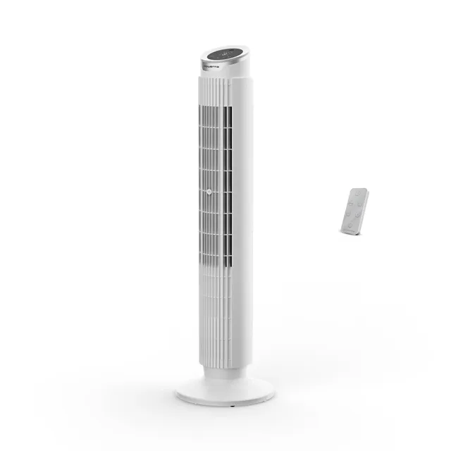 Rowenta Eole Silence Force Ventilateur Colonne, 1900 m³/h, Jusqu'à 10 m/s, Silencieux 22 dB(A), Moteur Effitech, 8 Vitesses, 4 Modes, Oscillation 90°, Télécommande, VU7025F0