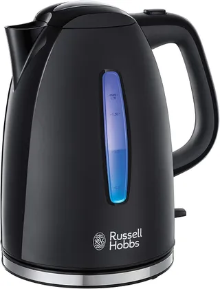 Russell Hobbs Bouilloire Electrique [Ultra rapide] Textures+ (1,7 L, 2400 W, Ouverture automatique, Marqueurs 1/2/3 tasses, Economie d'énergie, Eclairage LED, Filtre anticalcaire amovible) 22591-70