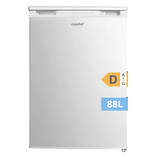 COMFEE' 88L, Congelateur tiroir, Congélateur Armoire Vertical, Blanc