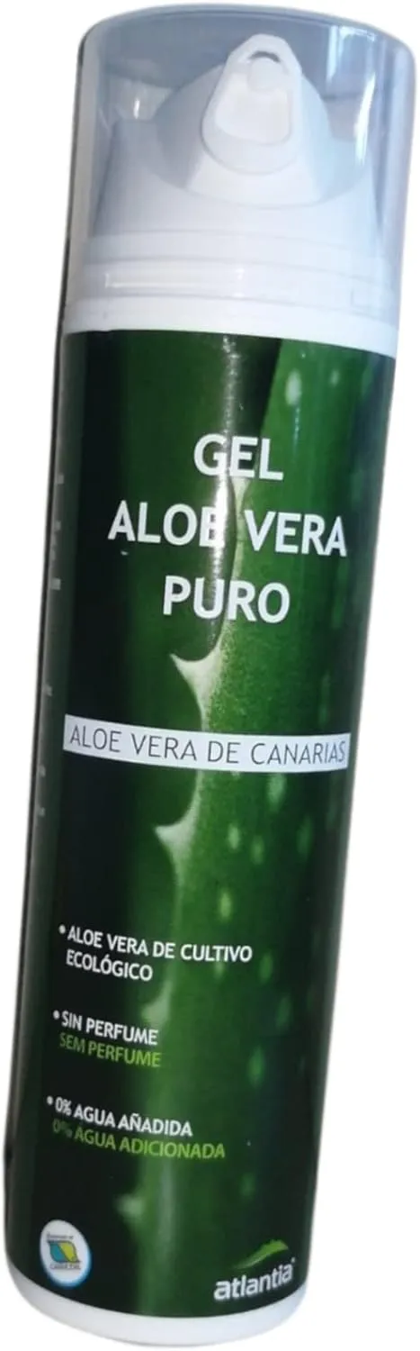 200ml Aloe Vera Gel 100% pur d´une agriculture biologique rigoureusement contrôlée dans les îles Canaries