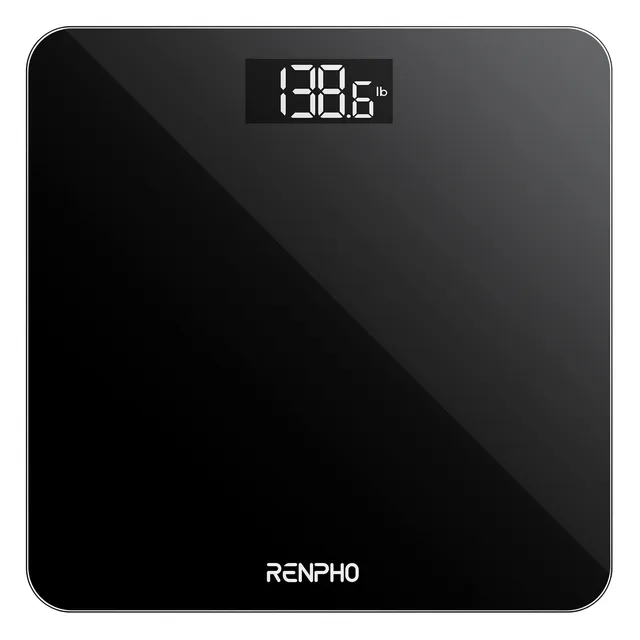 RENPHO Balance Pese Personne Électronique, LED, 180 kg, Noir