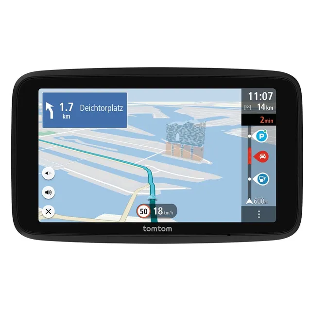 TomTom GPS Voiture GO Advanced (6 Pouces infos trafic, essai des alertes de Zones de Danger, Carte Monde, mises à Jour Via Wi-FI, Guidage sur Changement de Voie, repères visuels, Fixation réversible)