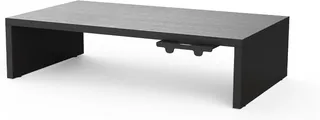 GRIFEMA Wooden Desk PC Monitor Riser, Ergonomic Monitor Stand with Cable Management, Monitor Stand for Laptop, Printer, Black (GB1052-1)