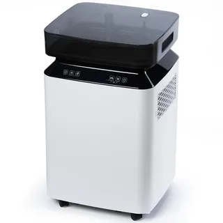 Katenpo Déshumidificateur Électrique Grande Capacité: 80L/Jour Grande Capacité, Couvre 170m², Pompe de Relevage, Double Ventilation, Silencieux 46dB, Pour Cave/Bureau/Garage/Cuisine/Salle de Bain