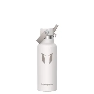 Super Sparrow Gourde Isotherme 500ml - Bouteille Isotherme avec Paille - sans BPA - Gourdes Enfant INOX Bouche Standard pour Sport, Voyages, L'école, Bureau, Maison